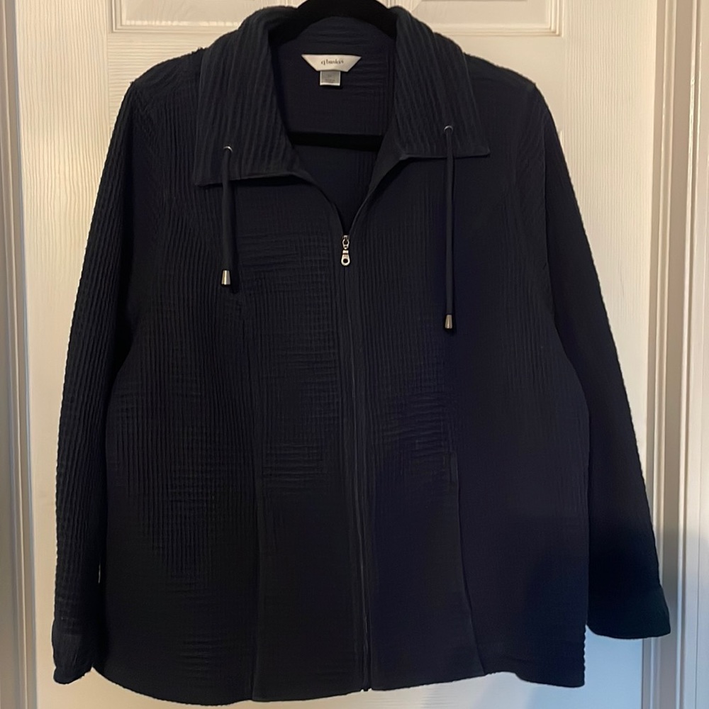 Women’s 2X Blue CJ Banks Work Jacket